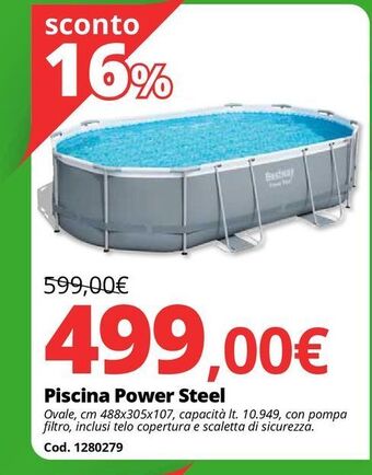 Brico Io Piscina power steel offerta