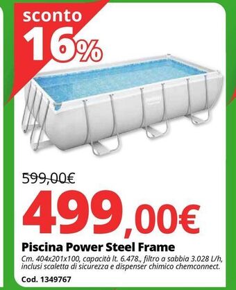 Piscina power steel frame