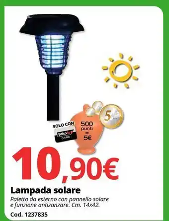 Brico Io Lampada solare offerta
