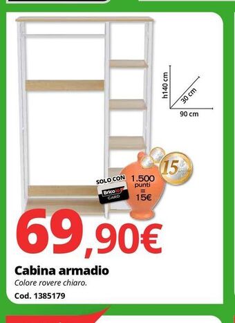 Brico Io Cabina armadio offerta