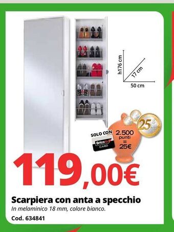 Brico Io Scarpiera con anta a specchio offerta