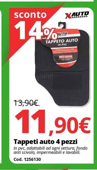 Brico Io Tappeti auto 4 pezzi offerta