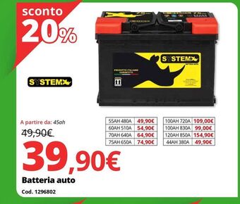 Brico Io Batteria auto offerta