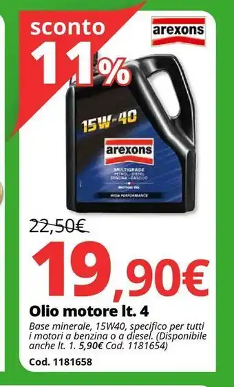 Brico Io Olio motore lt. 4 offerta