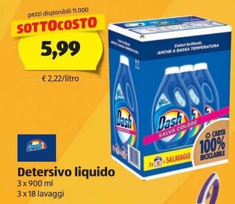 ALDI Detersivo liquido dash offerta