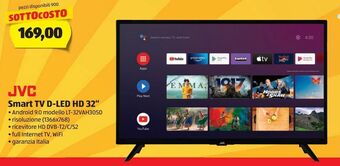 ALDI Smart tv d-led hd 32"jvc offerta
