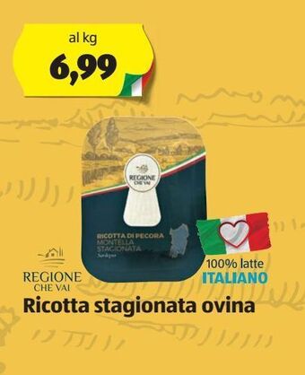 ALDI Ricotta stagionata ovina offerta