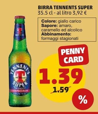 Birra tennent's super 35.5cl
