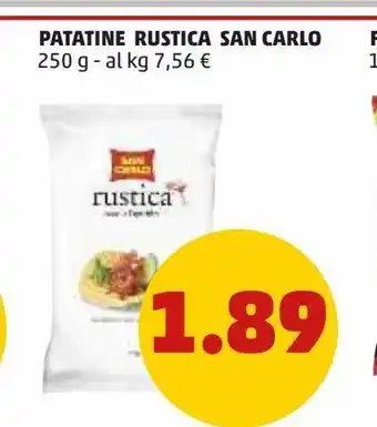 PENNY Patatine rustica 250g san carlo offerta