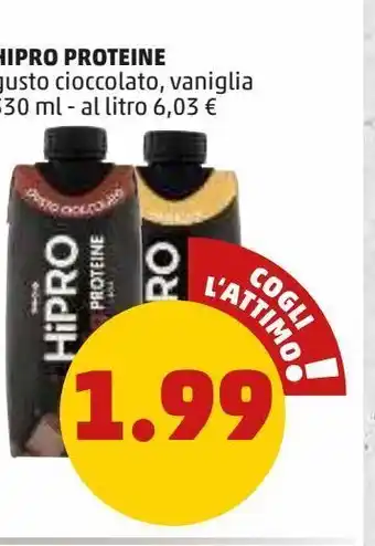 PENNY Hipro proteine 330ml offerta