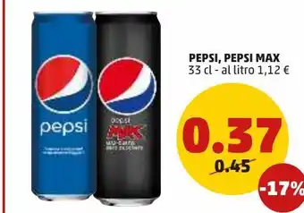 PENNY Pepsi, pepsi max 33cl offerta