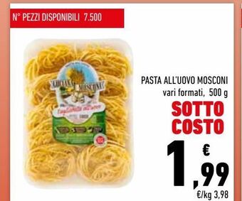 Conad Pasta all'uovo mosconi offerta