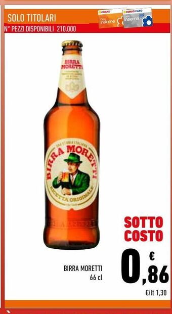 Conad Birra moretti offerta