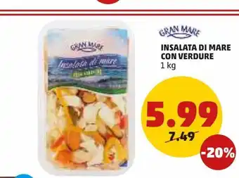 PENNY Insalata di mare con verdure 1kg gran mare offerta
