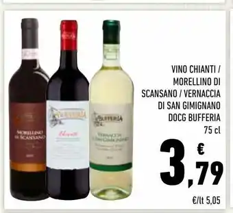 Conad Vino chianti/morellino di scansano/vernaccia di san gimignano docg bufferia offerta