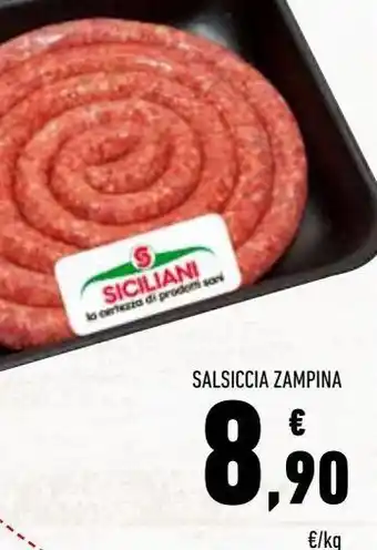 Conad Salsiccia zampina offerta