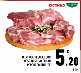 Conad Braciole di collo con osso di suino conad percorso qualità offerta