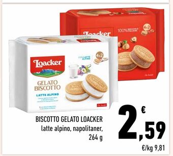Conad Biscotto gelato loacker offerta