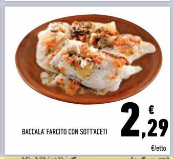 Conad Baccalà farcito con sott'aceti offerta