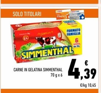 Conad Carne in gelatina simmenthal offerta