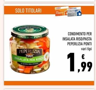Conad Condimento per insalata riso/pasta peperlizia ponti offerta