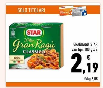 Conad Granragù star offerta