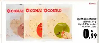 Conad Piadina sfogliata conad offerta