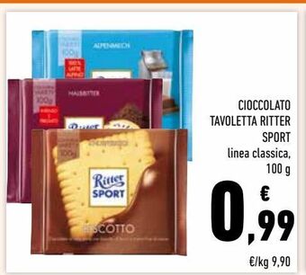 Conad Cioccolato tavoletta ritter sport offerta