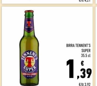 Conad Birra tennent's super offerta