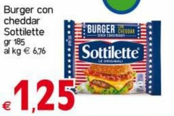 Kanguro Sottilette Burger con Cheddar gr 185 offerta