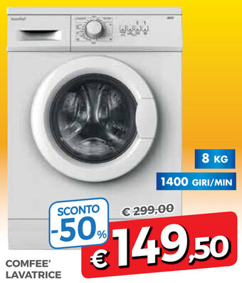 Famila Comfee' Lavatrice 8kg 1400 Giri/Min offerta