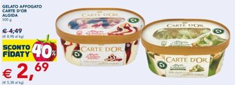 Esselunga Algida Carte d'Or Gelato Affogato 500 g offerta