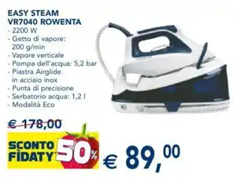Esselunga Rowenta Easy Steam VR7040 offerta