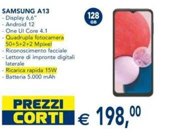 Esselunga Samsung A13 offerta