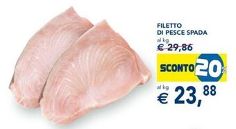 Esselunga Filetto di Pesce Spada offerta