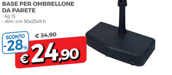 Famila Base Per Ombrellone Da Parete offerta