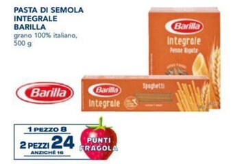 Esselunga Barilla Pasta di semola integrale 500 g offerta
