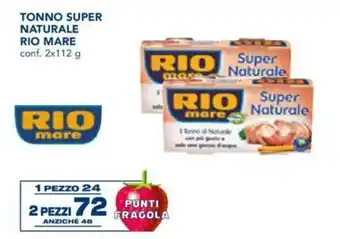 Esselunga Rio Mare Super Naturale Tonno 2x112 g offerta