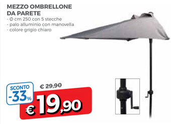Famila Mezzo Ombrellone Da Parete offerta