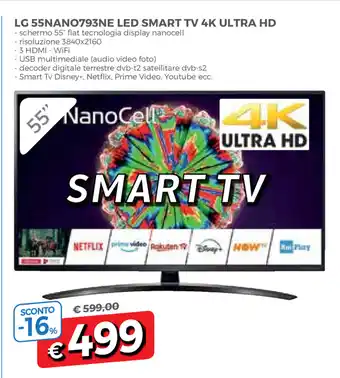 Famila LG 55NANO793NE LED Smart TV 4k Ultra HD offerta