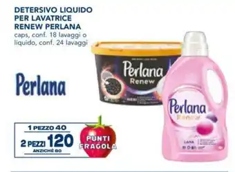 Esselunga Perlana Renew Detersivo Liquido per Lavatrice offerta
