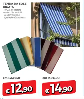 Famila Tenda Da Sole Rigata offerta