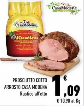 Conad City Casa Modena Prosciutto Cotto Arrosto offerta