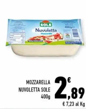 Conad City Sole Nuvoletta Mozzarella 400 g offerta