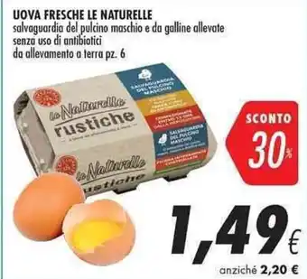 Coop Uova Fresche Le Naturelle offerta