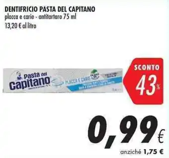 Coop Dentrifico Pasta Cel Capitano offerta