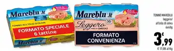 Conad City Mareblu Tonno 6x60 g offerta