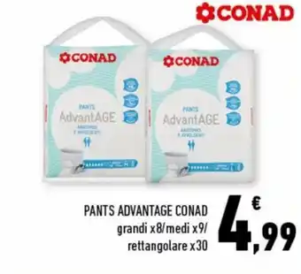 Conad City Conad Pants Advantage x8/x9/x30 offerta