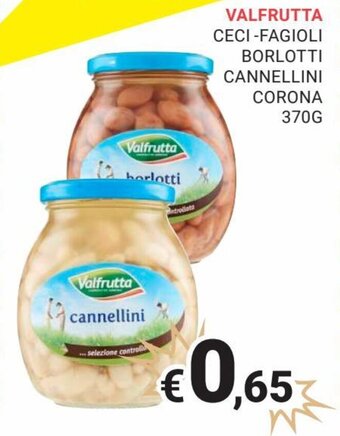 Eté Valfrutta Ceci -Fagioli Borlotti Cannellini Corona 370 g offerta