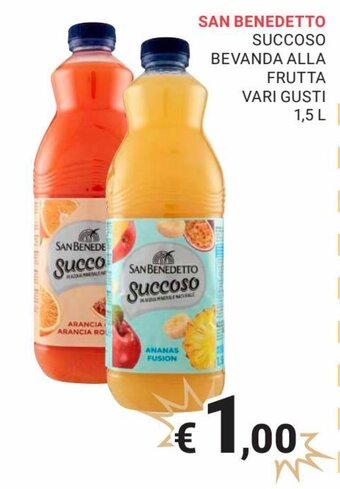 Eté San Benedetto Succoso Bevanda Alla Frutta vari gusti 1,5 L offerta